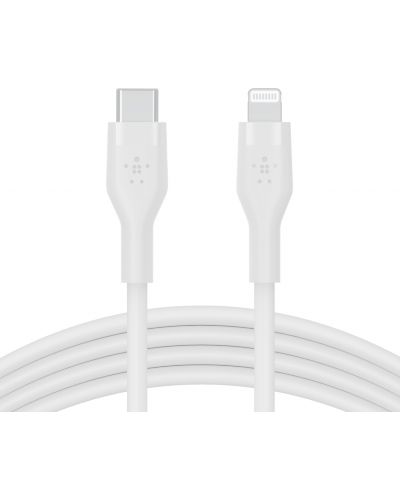 Кабел Belkin - Boost Charge, USB-C/Lightning, 1 m, бял - 3