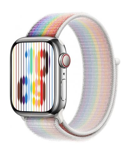 Каишка Apple - Pride Edition Sport Loop, Apple Watch, 41 mm, многоцветна - 2