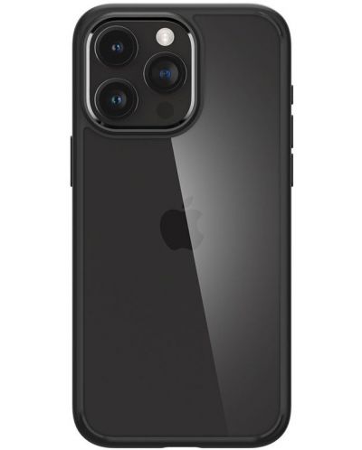 Калъф Spigen - Crystal Hybrid, iPhone 15 Pro, Matte Black - 4