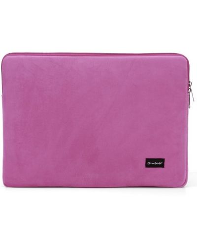 Калъф за лаптоп Bombata - Velvet, 13''-14'', Dark Pink - 1