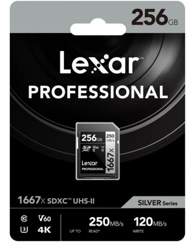 Карта памет Lexar - Professional, 256GB, SDXC, Class10 - 3