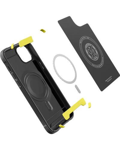 Калъф Spigen - Rugged Armor Mag, iPhone 14/13, черен - 4