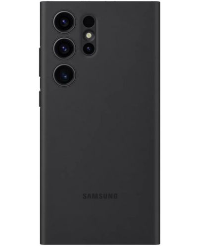 Калъф Samsung - Clear View, Galaxy S23 Ultra, черен - 2