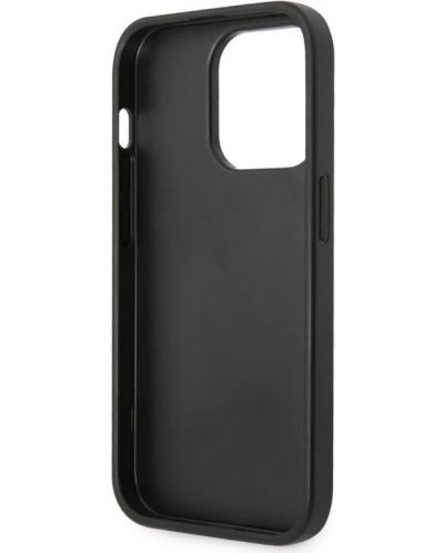 Калъф Guess - PU Leather Saffiano, iPhone 14 Pro, черен - 5