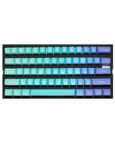 Капачки за механична клавиатура Ducky - Azure, 108-Keycap Set - 1