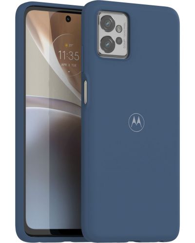 Калъф Motorola - Premium Soft, Moto G32, син - 5