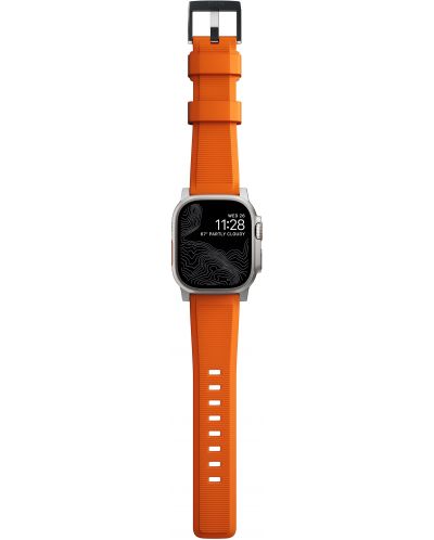 Каишка Nomad - Rugged, Apple Watch 1-8/Ultra/SE, оранжева/сива - 4