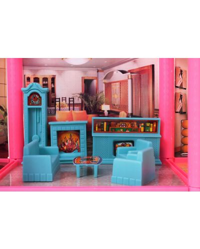 Къща за кукли MalPlay - Lovely House с 6 стаи, обзавеждане и фигурки, 136 части - 3