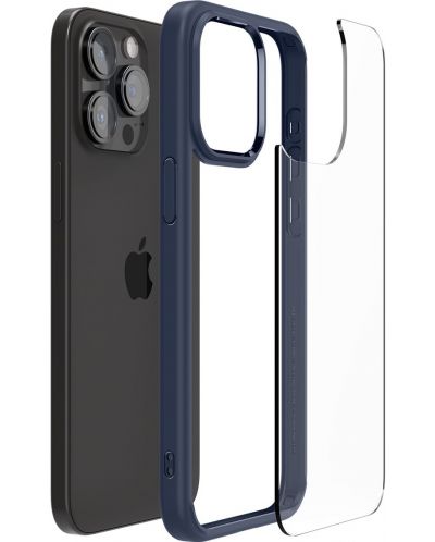 Калъф Spigen - Ultra Hybrid, iPhone 15 Pro Max, Navy Blue - 5