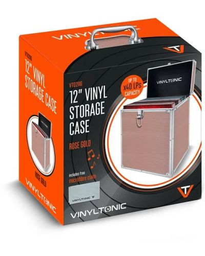 Калъф за грамофонни плочи Vinyl Tonic - VT02RG, розов - 2
