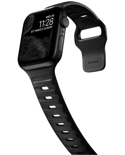 Каишка Nomad - Sport M/L, Apple Watch 1-8/Ultra/SE, черна - 4