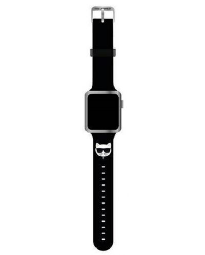 Каишка Karl Lagerfeld - Choupette, Apple Watch, 38/40 mm, черна - 1