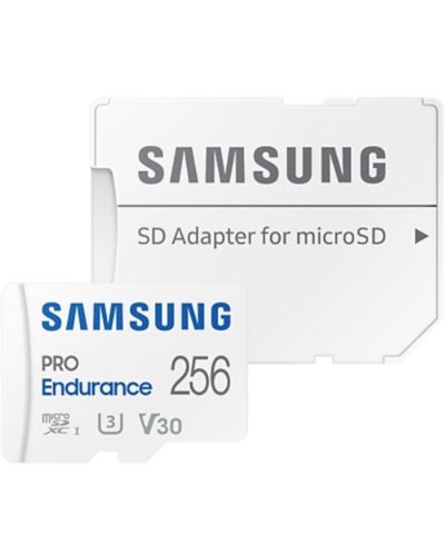 Карта памет Samsung - PRO Endurance, 256GB, microSDXC, Class10 + адаптер - 1