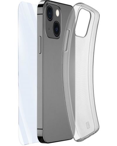 Калъф и протектор Cellularline - iPhone 14 Plus, прозрачни - 3