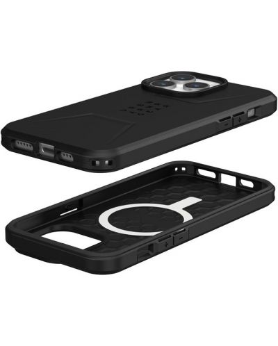 Калъф UAG - Civilian MagSafe, iPhone 15 Pro Max, черен - 7