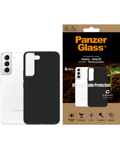Калъф PanzerGlass - Biodegradable, Galaxy S22, черен - 3