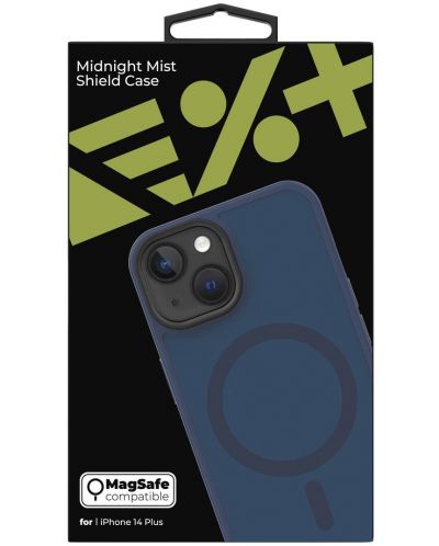 Калъф Next One - Midnight Mist Shield MagSafe, iPhone 14 Plus, син - 8