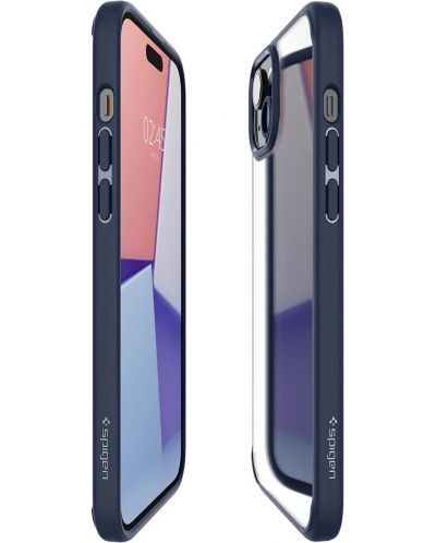 Калъф Spigen - Ultra Hybrid, iPhone 15 Plus, Navy Blue - 7