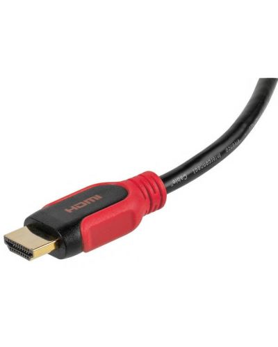 Кабел Vivanco - 42955, HDMI/HDMI с Ethernet, 1.5m, червен/черен - 2