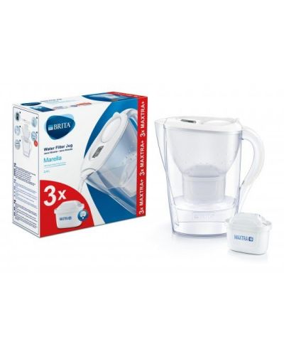 Кана за филтриране BRITA - Marella Cool Memo, 2.4 l, 3 филтъра, бяла - 5