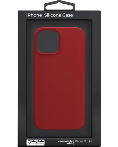 Калъф Next One - Silicon MagSafe, iPhone 13 mini, червен - 6