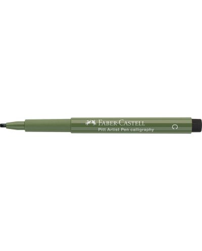 Калиграфски маркер Faber-Castell Pitt Artist - Хромово зелено (174) - 5