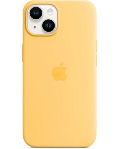 Калъф Apple - Silicone MagSafe, iPhone 14, жълт - 1