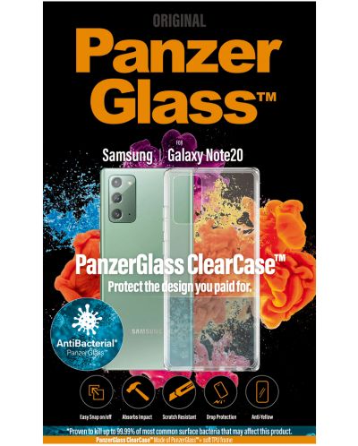 Калъф PanzerGlass - ClearCase, Galaxy Note 20, прозрачен - 2