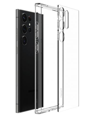 Калъф Spigen - Ultra Hybrid, Galaxy S23 Ultra, прозрачен - 3