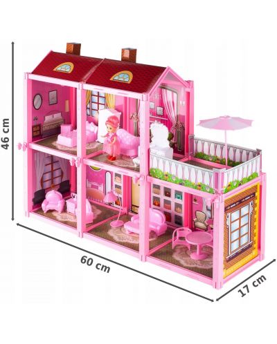 Къща за кукли MalPlay - Fashion Villa с 5 стаи и обзавеждане, 111 части - 6