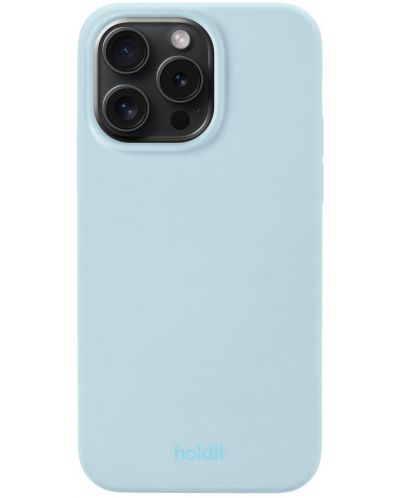 Калъф Holdit - Silicone, iPhone 15 Pro Max, Mineral Blue - 1