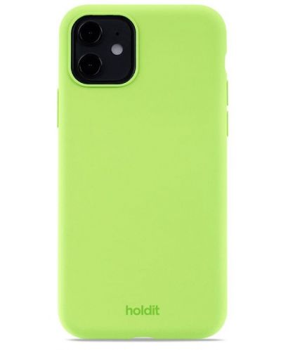 Калъф Holdit - Silicone, iPhone 11/XR, Acid Green - 1