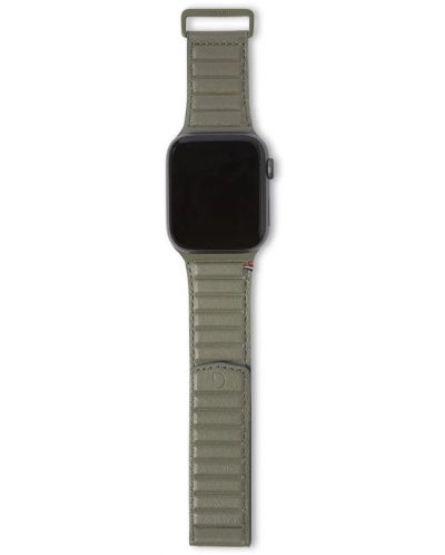 Каишка Decoded - Leather, Apple Watch 42/44/45 mm, Olive - 5