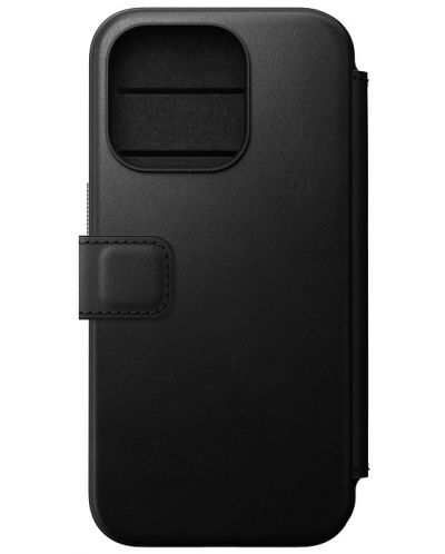 Калъф Nomad - Modern Leather Folio, iPhone 15 Pro, черен - 3