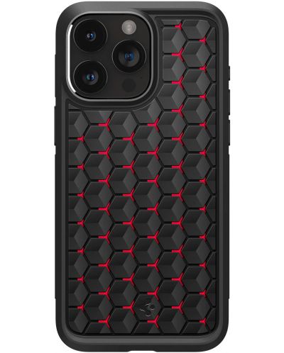 Калъф Spigen - Cryo Armor, iPhone 15 Pro Max, Cryo Red - 1