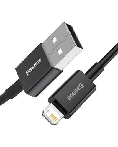 Кабел Baseus - Superior, USB-A/Lightning, 2 m, черен - 2