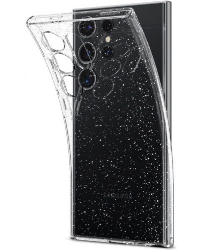 Калъф Spigen - Liquid Crystal Glitter, Galaxy S24 Ultra, прозрачен - 2