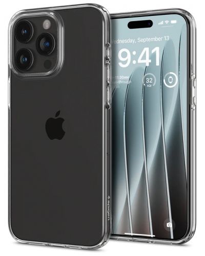 Калъф Spigen - Crystal Flex, iPhone 15 Pro Max, прозрачен - 3