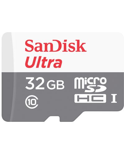 Карта памет SanDisk - Ultra, 32GB, microSD, Class10 + адаптер - 2