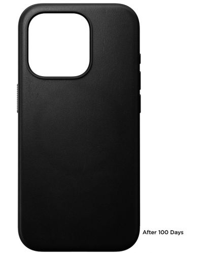 Калъф Nomad - Modern Leather, iPhone 15 Pro, черен - 3