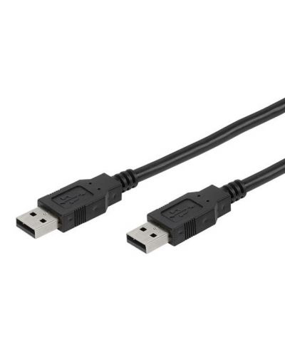 Кабел Vivanco - 45296, USB-A/USB-A, 1.8 m, черен - 1