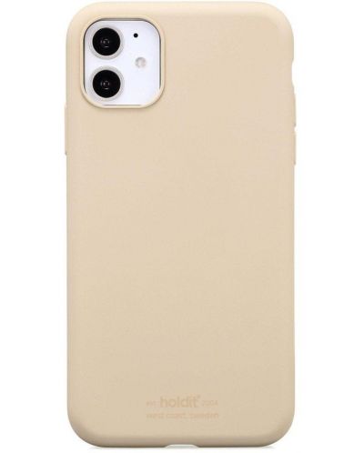 Калъф Holdit - Silicone, iPhone 11, бежов - 1