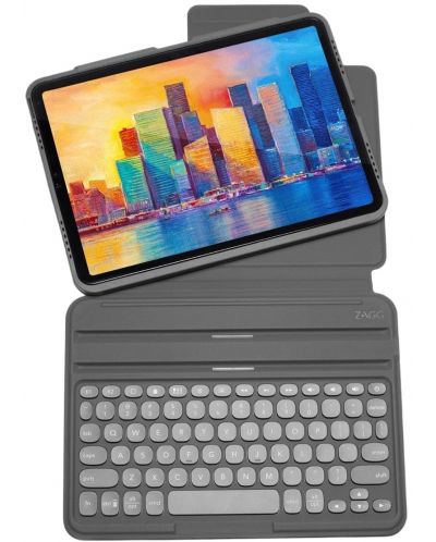 Калъф с клавиатура ZAGG - Pro Keys, iPad 11 Pro, сив - 1