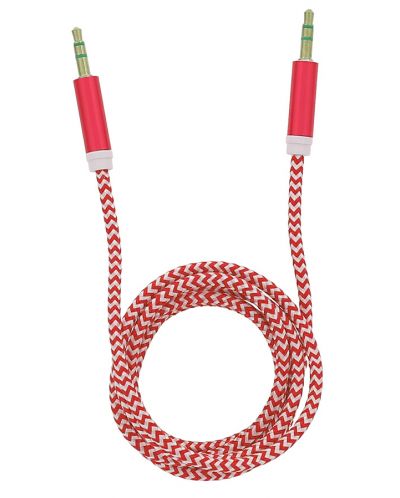 Кабел Tellur - Audio, жак 3.5 mm/жак 3.5 mm, 1 m, червен/бял - 1
