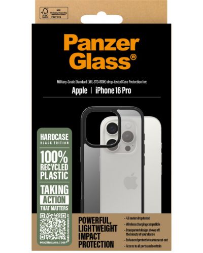 Калъф PanzerGlass - HardCase, iPhone 16 Pro, черен - 3