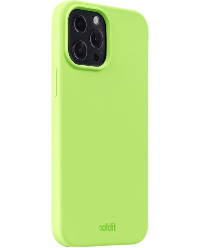Калъф Holdit - Silicone, iPhone 13 Pro Max, Acid Green - 2