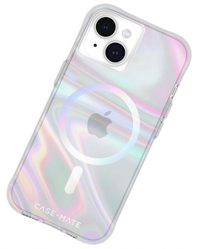 Калъф Case-Mate - Soap Bubble MagSafe, iPhone 15, многоцветен - 7