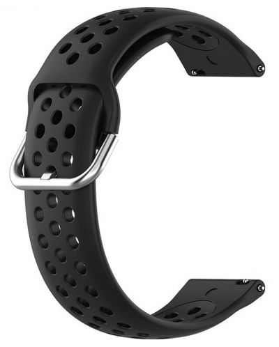 Каишка Techsuit - W004, Galaxy Watch/Huawei Watch, 20 mm, черна - 1