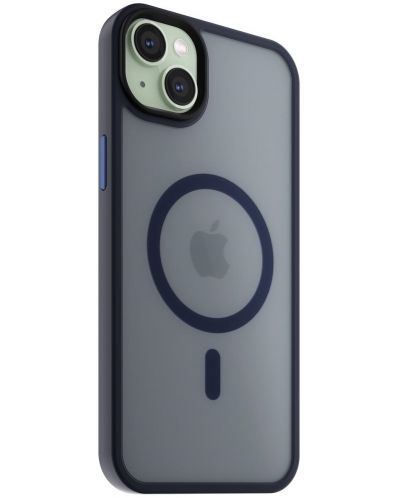 Калъф Next One - Midnight Mist Shield MagSafe, iPhone 15, тъмносин - 3
