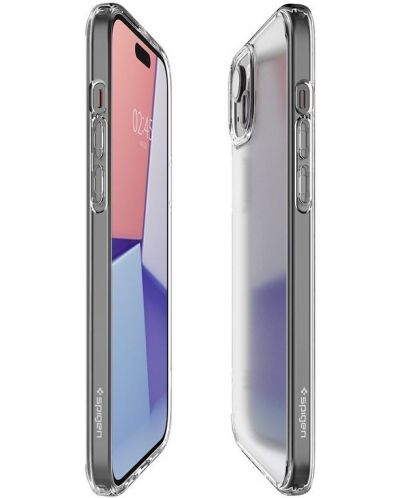 Калъф Spigen - Ultra Hybrid, iPhone 15, Frost Clear - 7